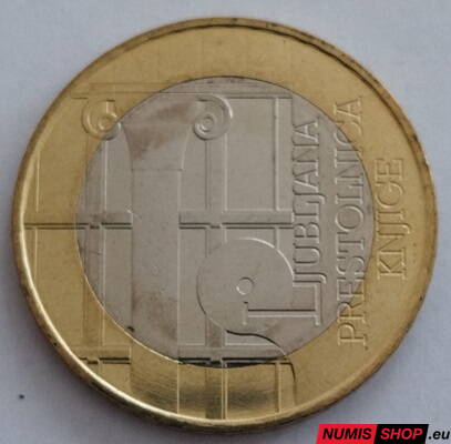 Slovinsko 3 euro 2010 - Svetové hlavné mesto knihy - UNC