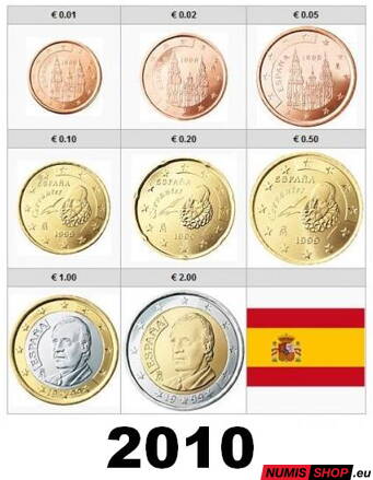 Sada Španielsko 2010 - 1 cent - 2 euro - UNC
