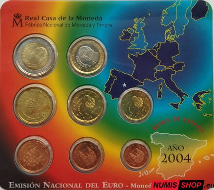 Sada Španielsko 2004 blister