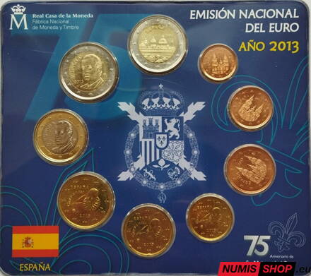Sada Španielsko 2013 blister + pamätné 2-euro