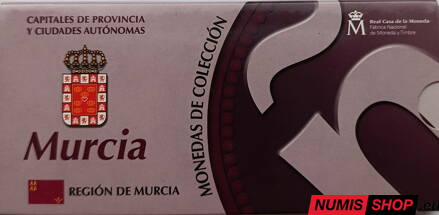 Španielsko 5 euro 2011 - Murcia - PROOF