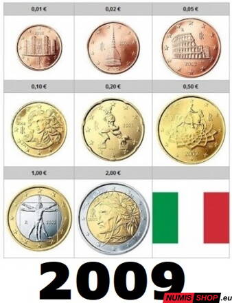 Sada Taliansko 2009 - 1 cent - 2 euro - UNC 