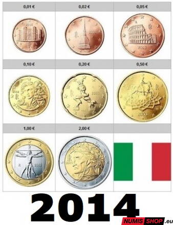 Sada Taliansko 2014 - 1 cent - 2 euro - UNC 