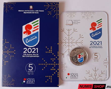 Taliansko 5 euro 2021 - FIS Cortina d´Ampezzo - UNC