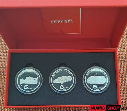 Taliansko 2026 - 3 x 6 euro - Trittico - Ferrari (3 x 1 oz Ag)