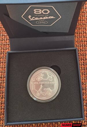 Taliansko 5 euro 2026 - 80 rokov Vespa - BU