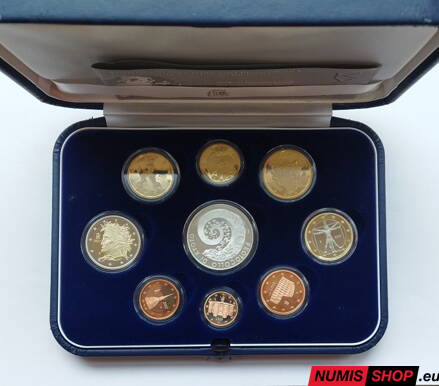 Sada Taliansko 2007 + strieborné 5 euro Kjótsky protokol PROOF