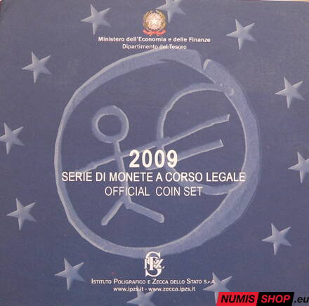 Sada Taliansko 2009 + pamätné 2 euro