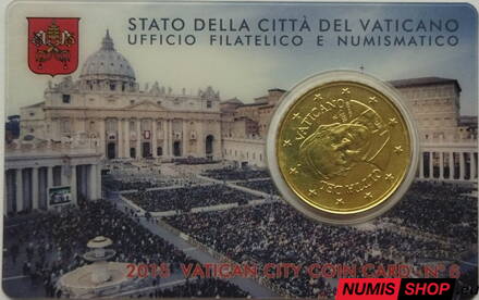 Vatikán 50 cent 2015 Coin Card