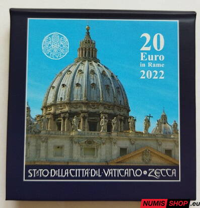 20 euro Vatikán 2022 - Bazilika sv. Petra