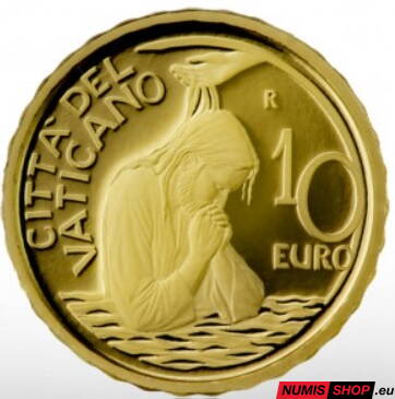 10 euro Vatikán 2023 zlato PROOF - Krst 