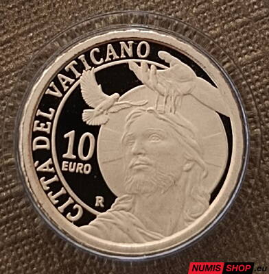 10 euro Vatikán 2025 zlato PROOF - Krst 
