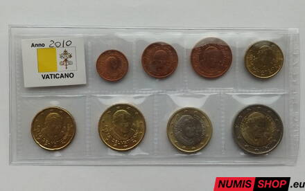 Vatikán 2010 - 1 cent až 2 euro - UNC