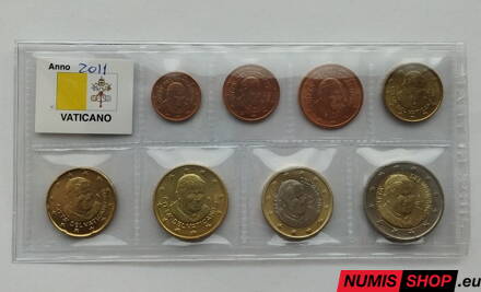 Vatikán 2011 - 1 cent až 2 euro - UNC