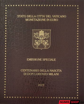 Vatikán sada 2023 + 5 euro Don Lorenzo Milani