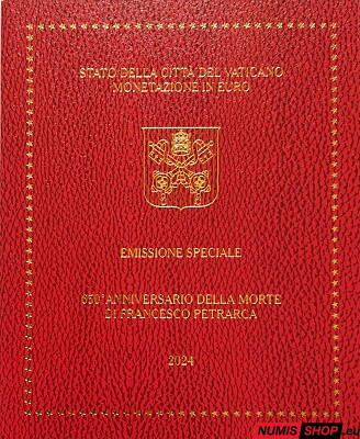 Vatikán sada 2024 + 5 euro Francesco Petrarca