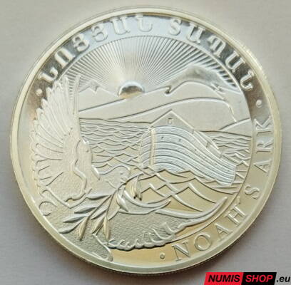 Arménsko - 1 oz Noah´s Ark (Noemova Archa) - 2021 - investičné striebro