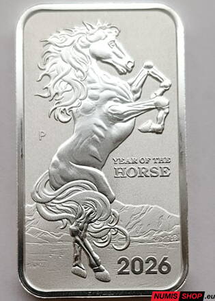 Austrália - 1 oz Lunar - Year of the Horse - 2026 - investičné striebro