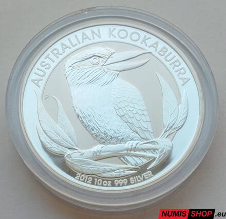 Austrália - 10 oz Kookaburra - 2012 - investičné striebro