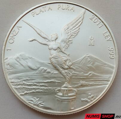Mexiko - 1 oz Libertad - 2011 - investičné striebro