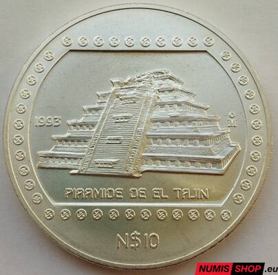 Mexiko - 5 oz Piramide de el Tajin 1993