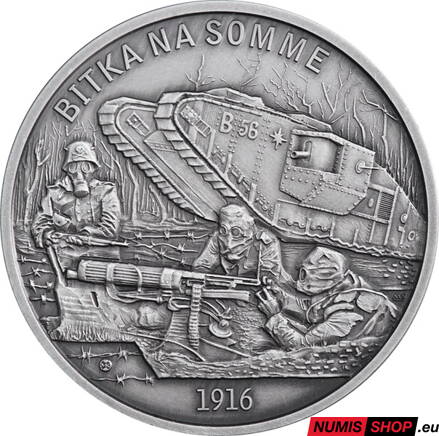 Niue - 2 dolllars - 2025 -  Bitka pri Somme