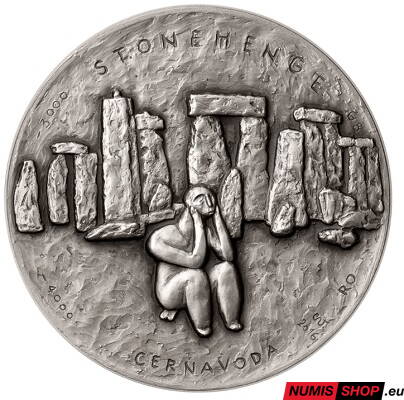 Strieborná minca - Cvengrošová - Poklady starých civilizácií II. - vysoký reliéf