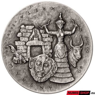 Strieborná minca - Cvengrošová - Poklady starých civilizácií IV. - vysoký reliéf