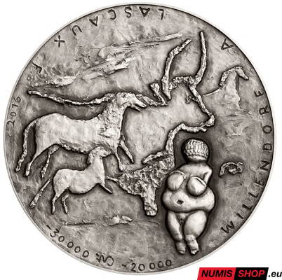 Strieborná minca - Cvengrošová - Poklady starých civilizácií V. - vysoký reliéf