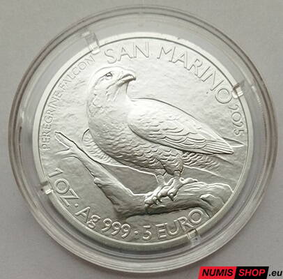 San Marino - 1 oz Falcon - 2025 - investičné striebro