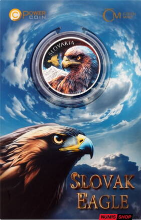 Slovensko - 1 oz Orol - 2025 - color - coin card