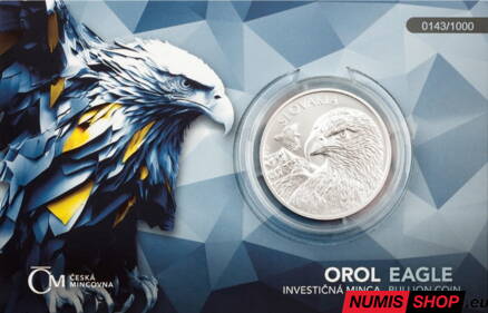 Slovensko - 1 oz Orol - 2025 - číslovaný v karte