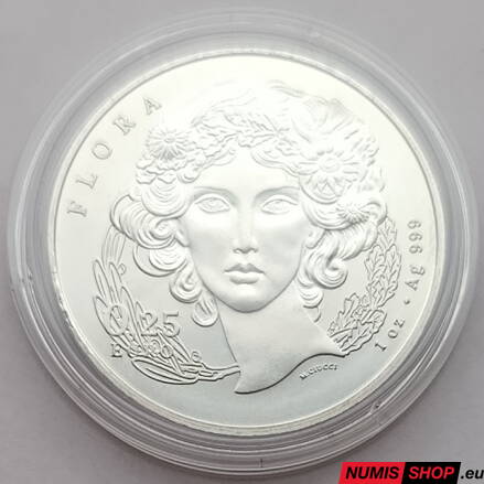 Taliansko - 1 oz Tauna a Flora (0,25 euro) - 2026 - investičné striebro