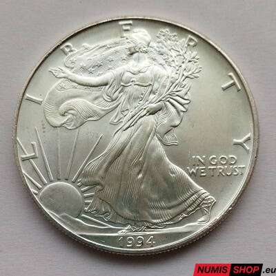 USA - 1 oz American Silver Eagle - 1988 - investičné striebro