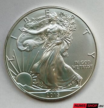 USA - 1 oz American Silver Eagle - 2015 - investičné striebro