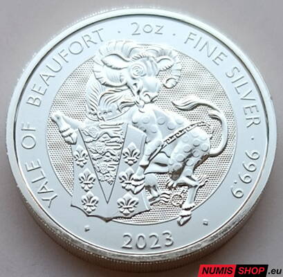 Veľká Británia - 2 oz - 5 pounds Yale of Beaufort - 2023 - investičné striebro