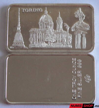 Strieborná tehla 1 oz - Torino