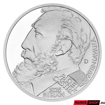 Strieborná medaila - Kult osobnosti - Fidel Castro - proof