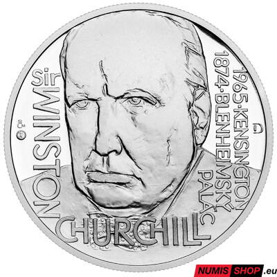 Strieborná medaila - Kult osobnosti - Winston Churchill - proof