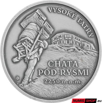 Mosadzná medaila - Horské chaty na Slovensku - Chata pod Rysmi