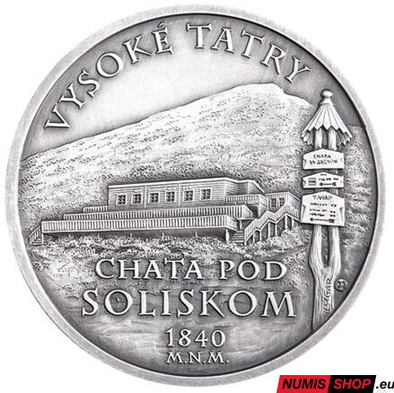 Mosadzná medaila - Horské chaty na Slovensku - Chata pod Soliskom