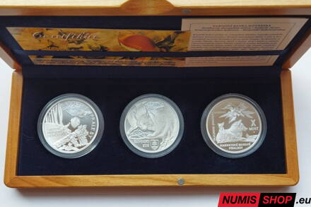 Nezrealizované motívy + 10 eur 2015 - Bukové pralesy PROOF - trojkazeta 