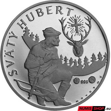 Strieborná medaila Svätý Hubert - patrón poľovníkov