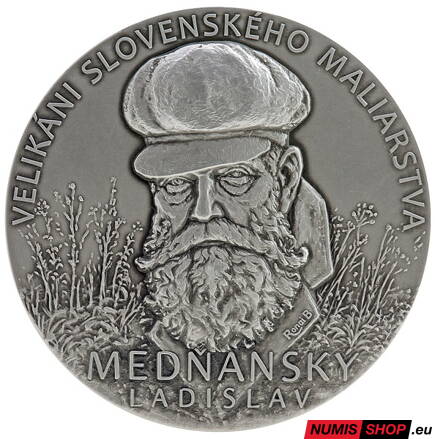 Strieborná medaila - Velikáni slovenského maliarstva - Ladislav Medňanský