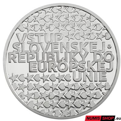 Strieborná medaila - Vstup Slovenska do Európskej únie - 20. výročie
