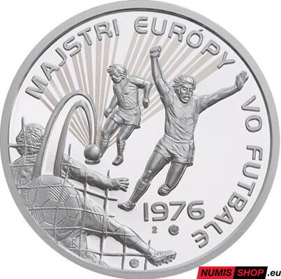 Strieborná medaila - Víťazstvo futbalistov Československa na Majstrovstvách Európy - 50. výročie