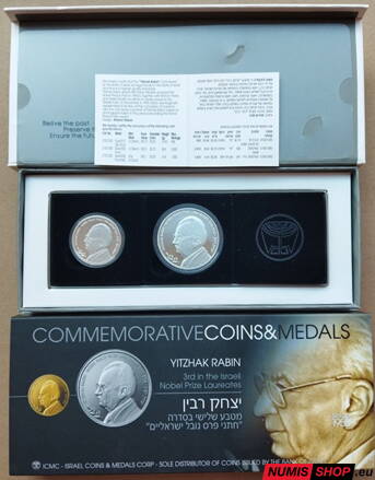 Izrael - 1 a 2 nový šekel - 2011 - Yitzhak Rabin