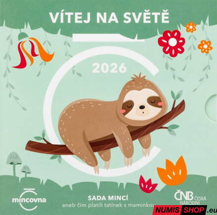 Sada mincí ČR 2026 - Narodenie dieťaťa