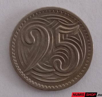 25 halier - ČSR - 1933