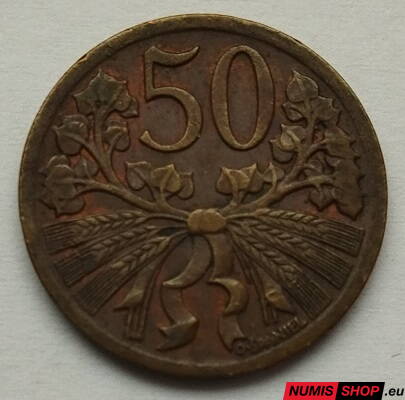 50 halier - Československo - 1950 Cu